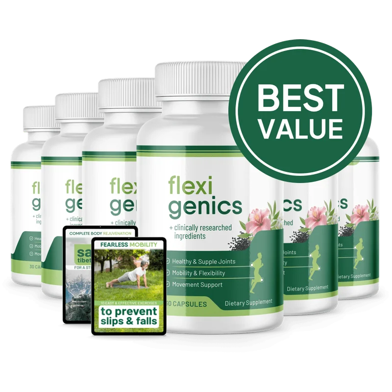Flexigenics Joint & Mobility Support — 6 Bottle / 180 Day Pack
